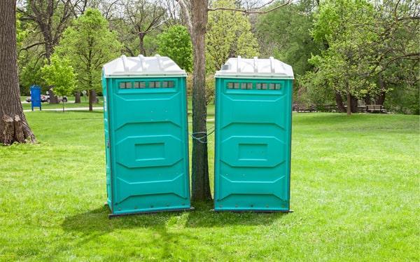 long-term porta potties should be serviced on a regular basis, generally once a week, to ensure cleanliness and functionality